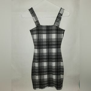 Plaid mini dress